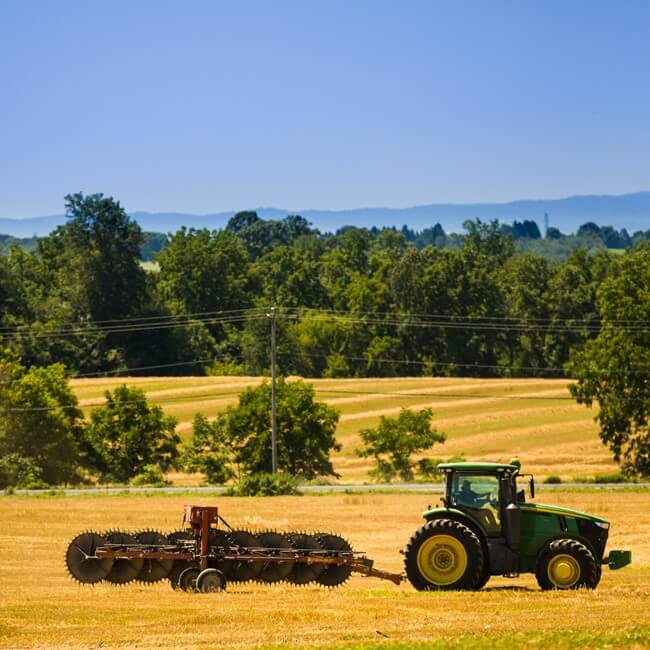 Tractor on Jaindl farm