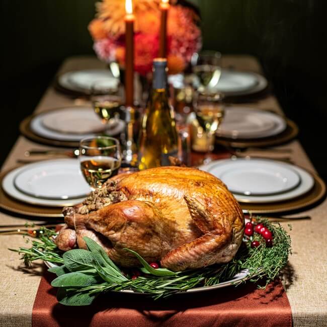 A cooked Jaindl turkey